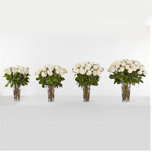 Long Stem White Rose Bouquet – Flowers Forever, Carlsbad CA