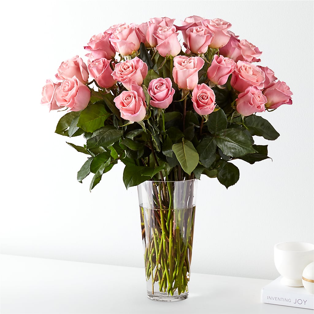 Long Stem Pink Rose Bouquet – Flowers Forever, Carlsbad CA