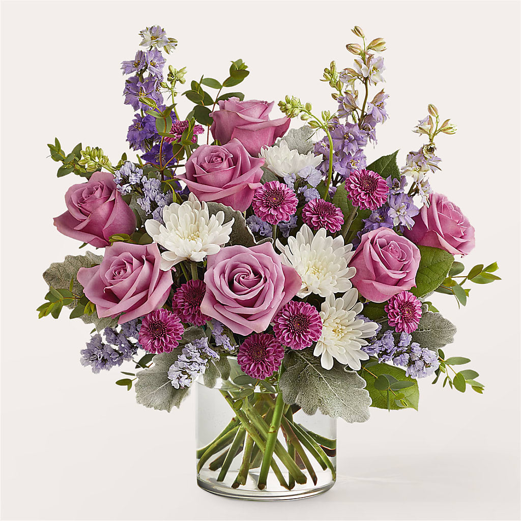 Violet Frost Bouquet – Flowers Forever, Carlsbad CA