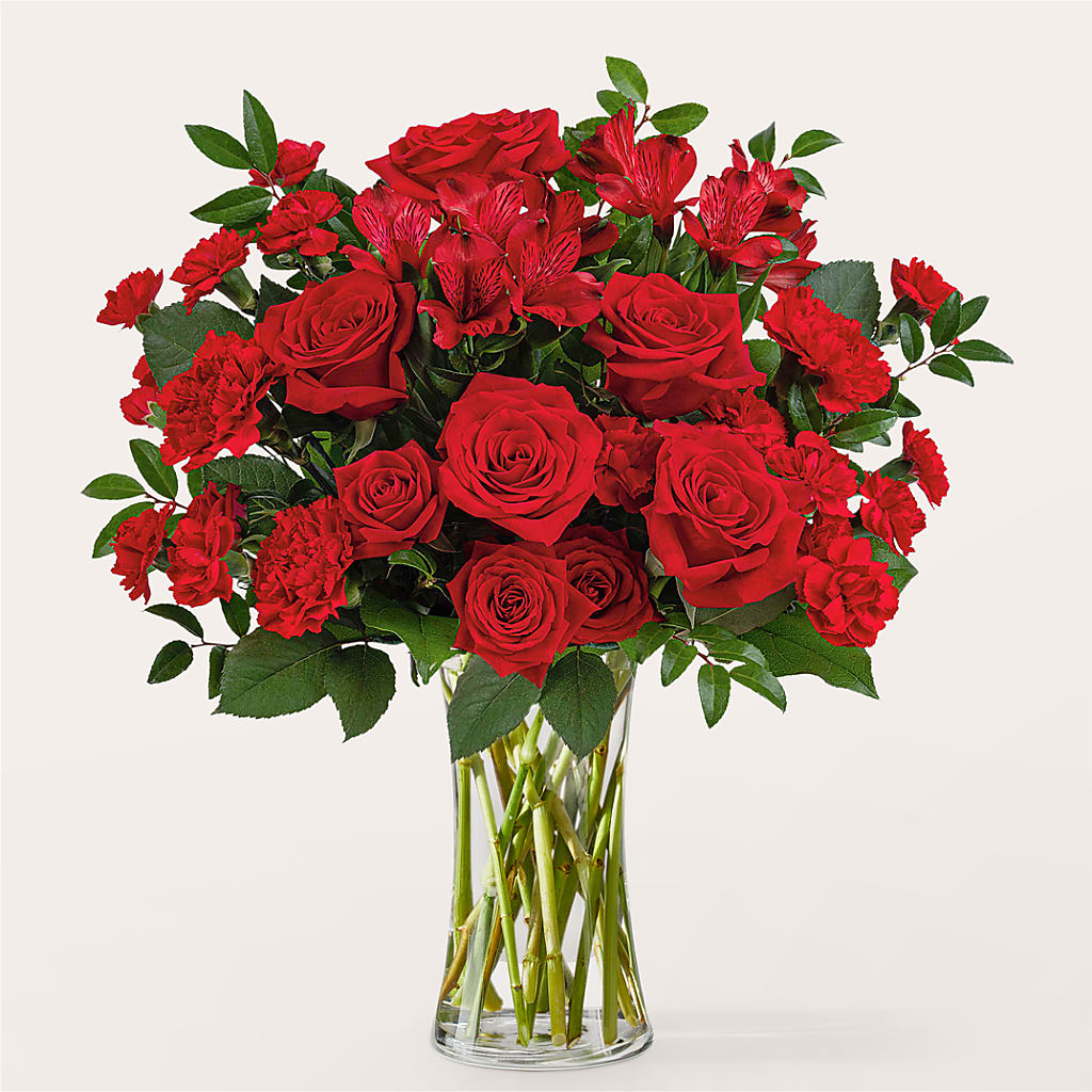Brilliant Ruby Bouquet – Flowers Forever, Carlsbad CA