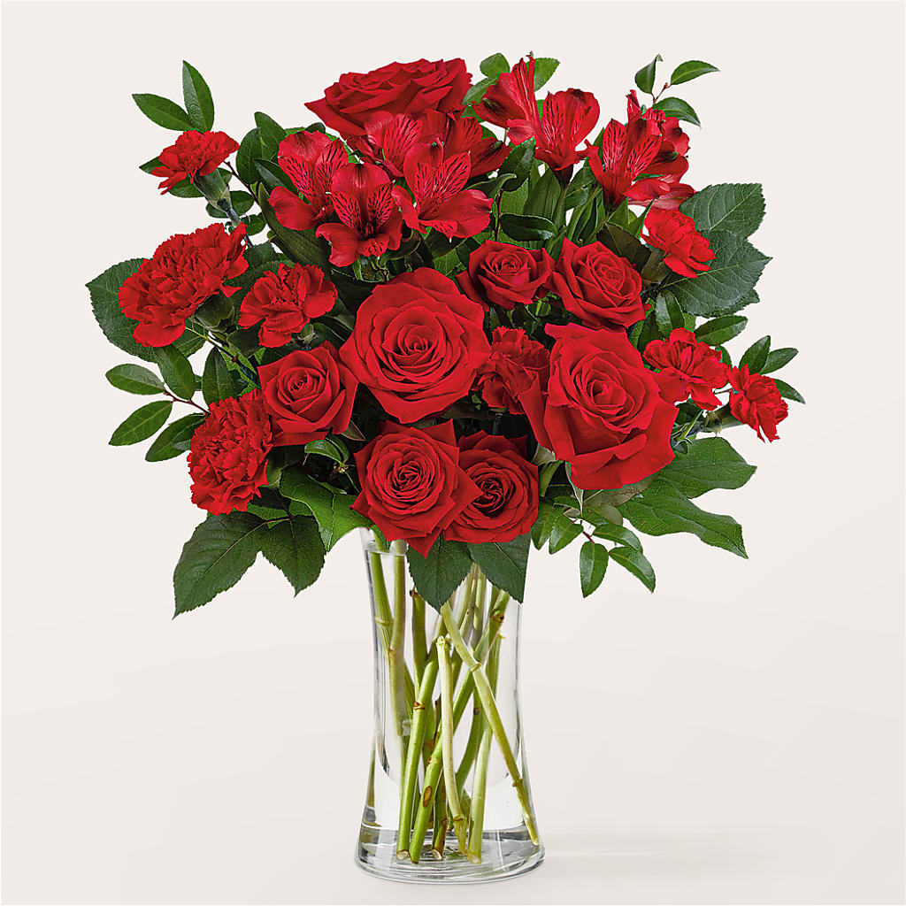 Brilliant Ruby Bouquet – Flowers Forever, Carlsbad CA
