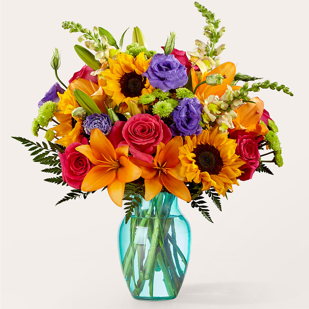 Double Rainbow Bouquet – Flowers Forever, Carlsbad CA