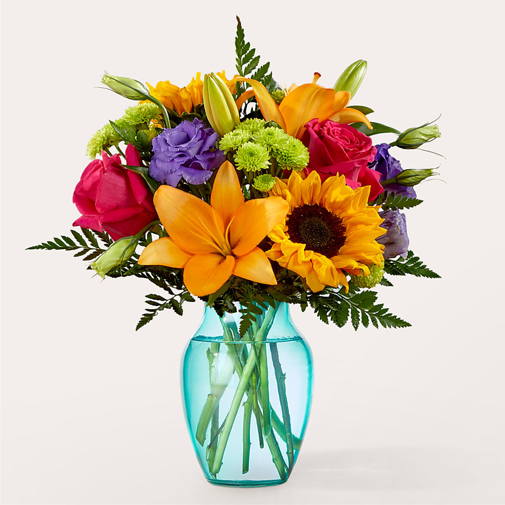 Double Rainbow Bouquet – Flowers Forever, Carlsbad CA