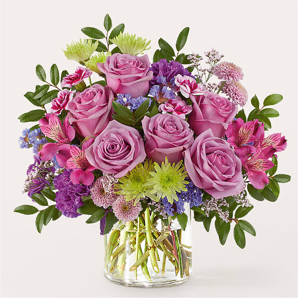 Glass Half Full Bouquet – Flowers Forever, Carlsbad CA