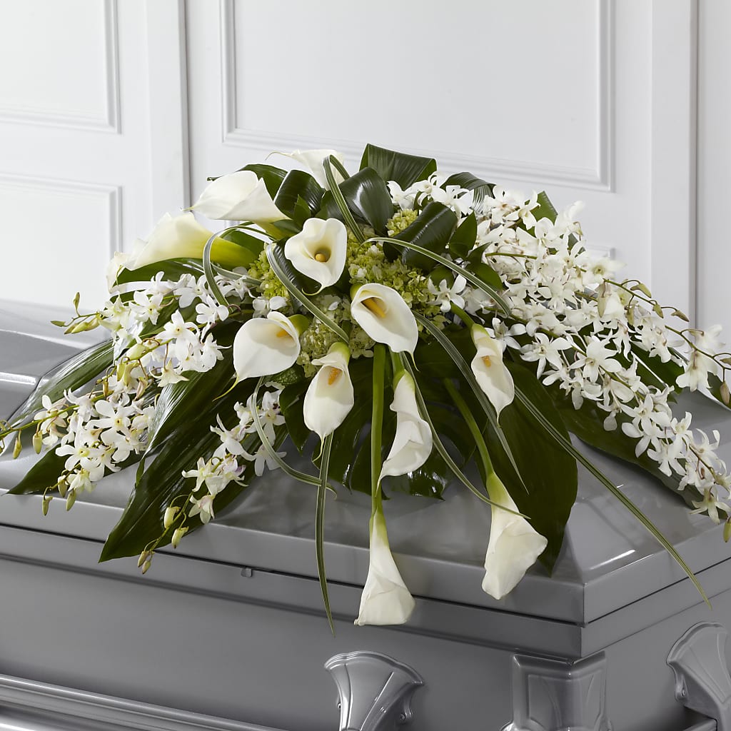 Angel Wings Casket Spray – Flowers Forever, Carlsbad CA