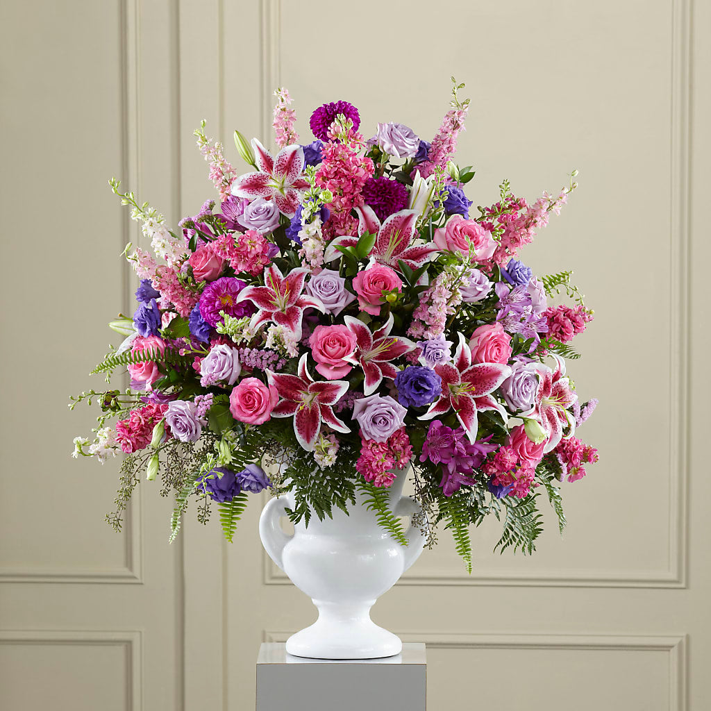 Peaceful Tribute Arrangement – Flowers Forever, Carlsbad CA