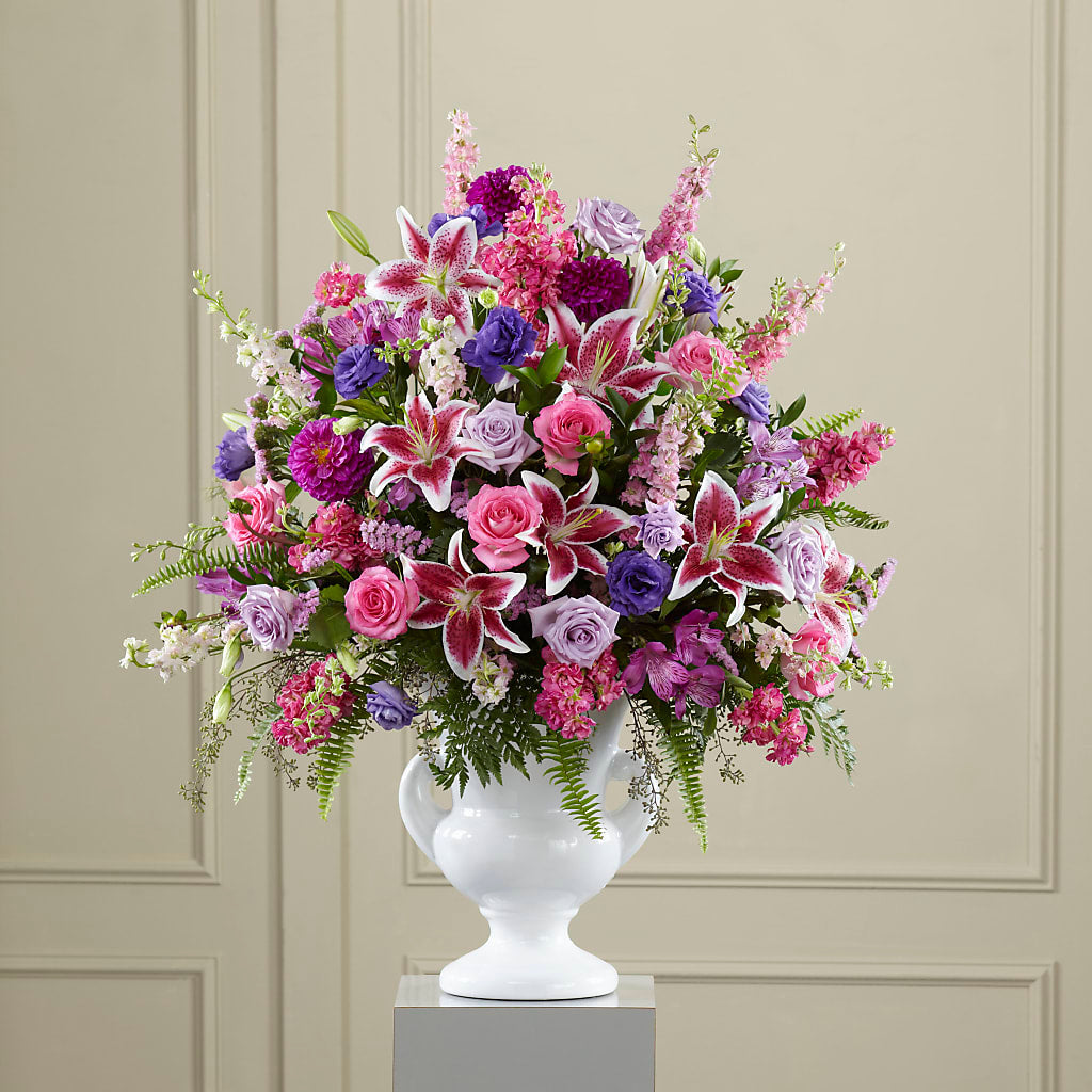 Peaceful Tribute Arrangement – Flowers Forever, Carlsbad CA