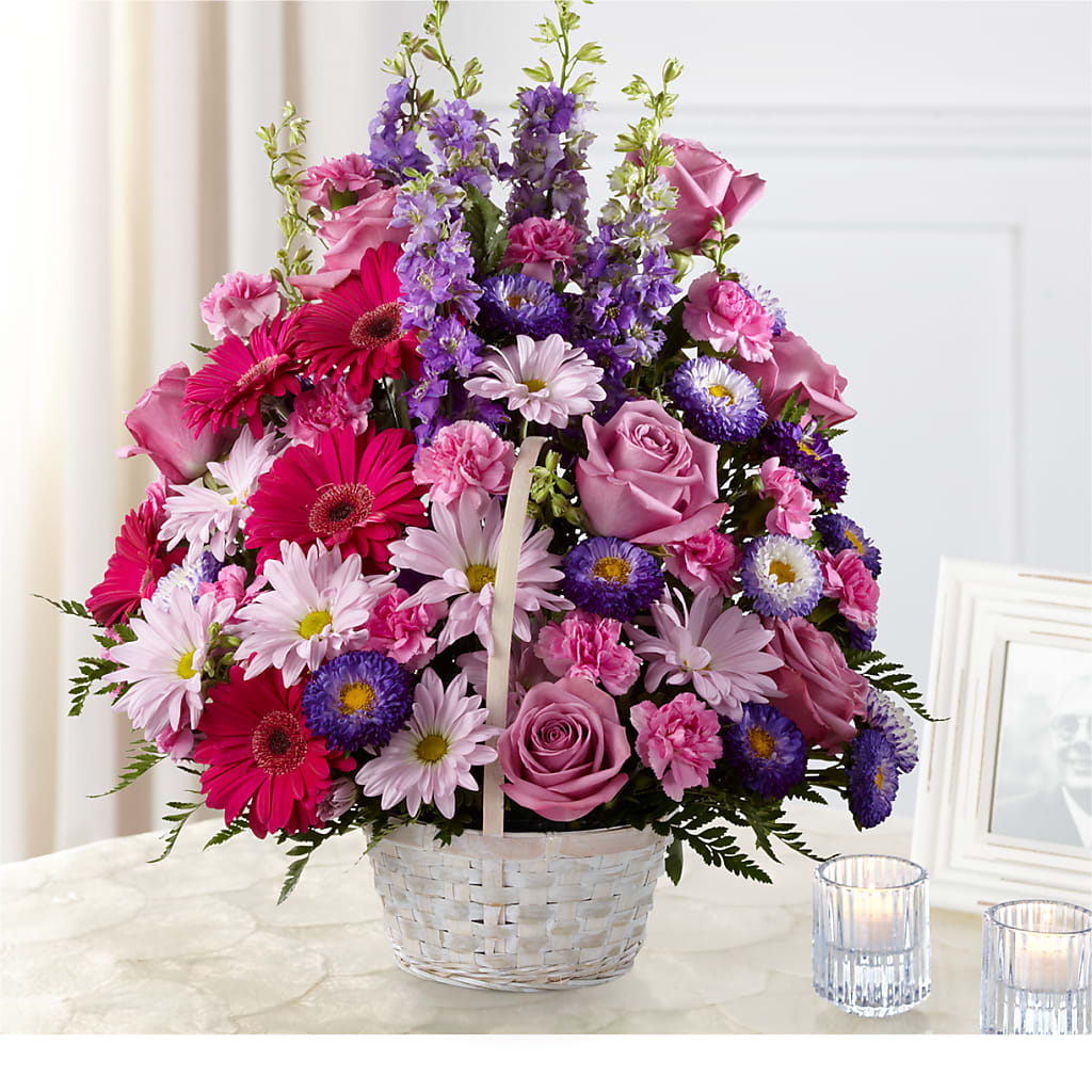 Pastel Peace Basket – Flowers Forever, Carlsbad CA
