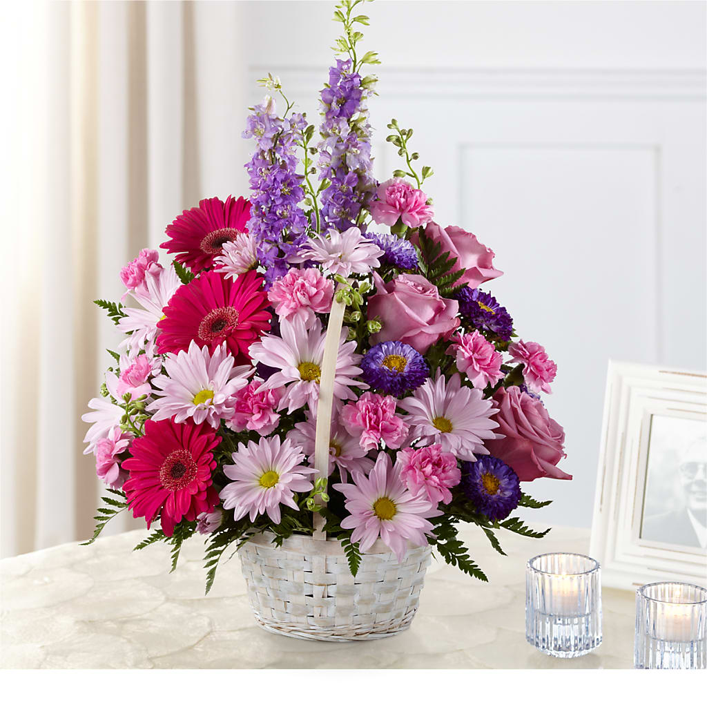 Pastel Peace Basket – Flowers Forever, Carlsbad CA