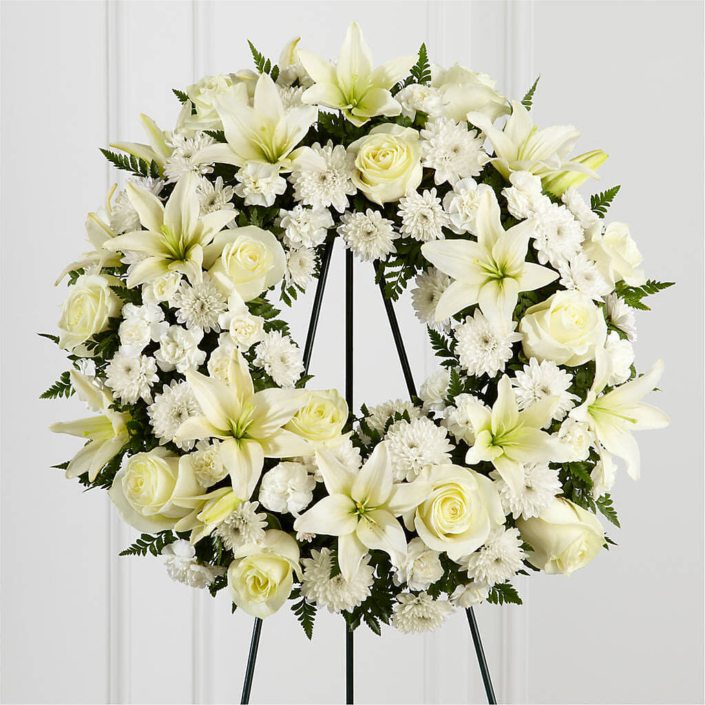 Treasured Tribute Wreath – Flowers Forever, Carlsbad CA