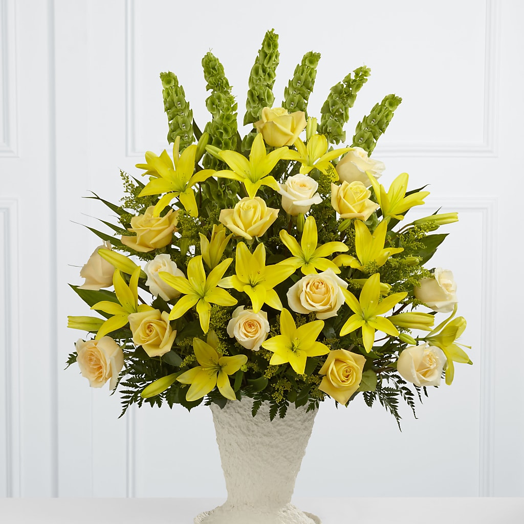 Golden Memories Arrangement – Flowers Forever, Carlsbad CA