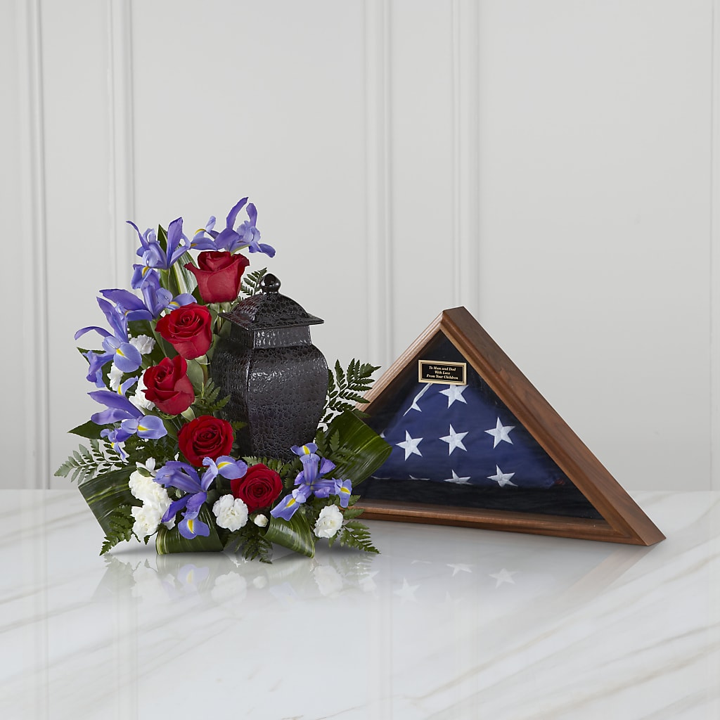 Patriotic Tribute Arrangement – Flowers Forever, Carlsbad CA