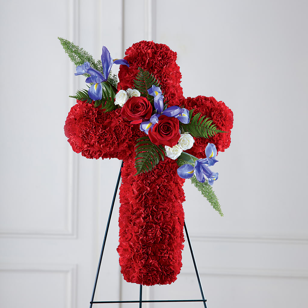 Faithful Hero Floral Cross – Flowers Forever, Carlsbad CA