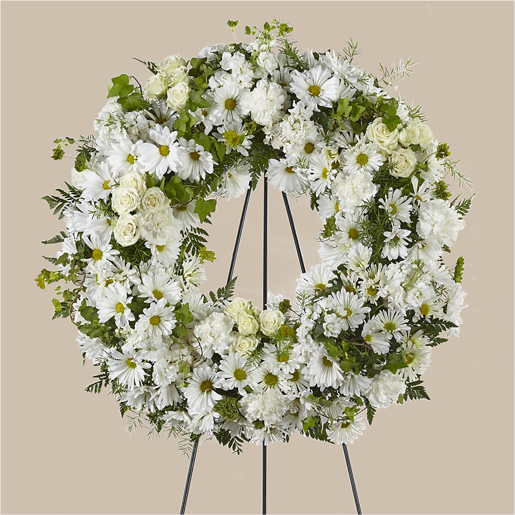 Faithful Wishes Wreath – Flowers Forever, Carlsbad CA