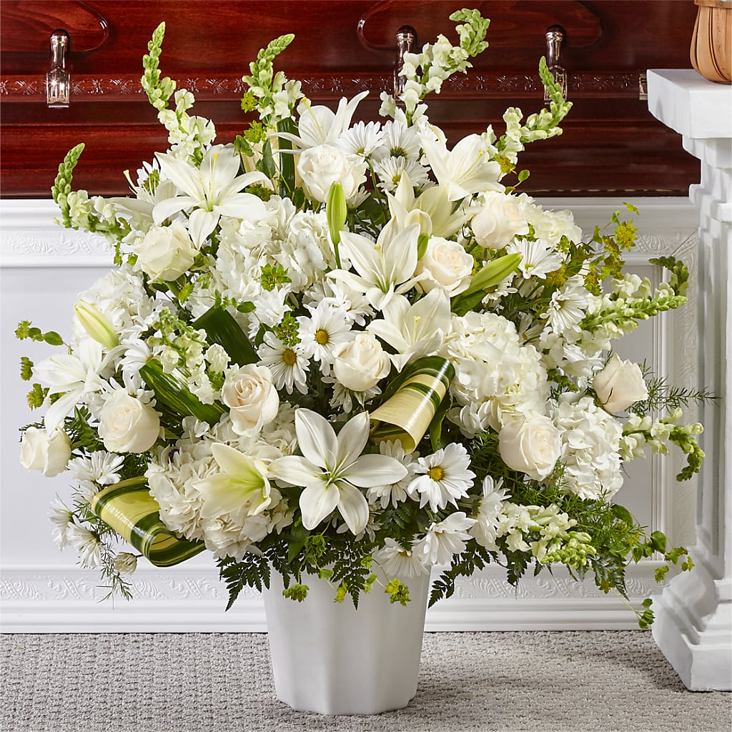 Thoughts of Tranquility Floor Basket – Flowers Forever, Carlsbad CA
