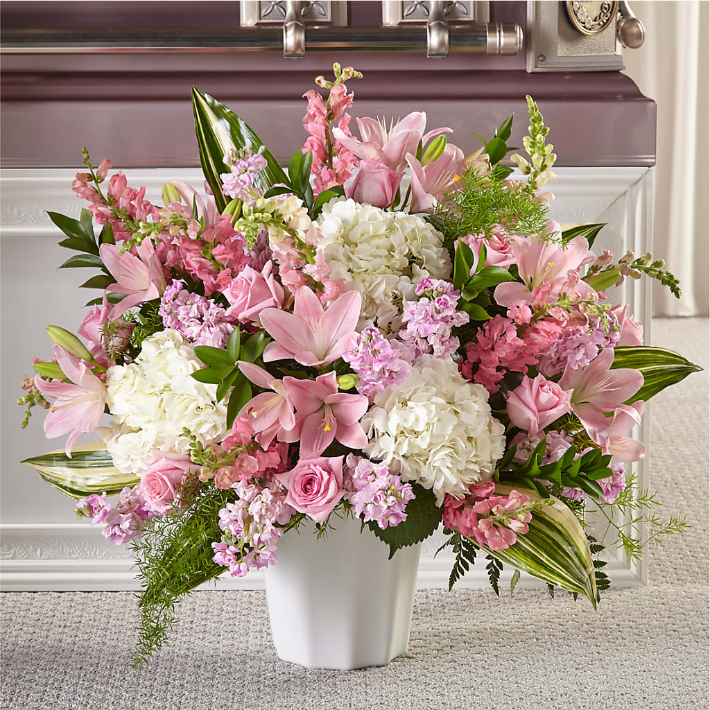 Simply Serene Floor Basket – Flowers Forever, Carlsbad CA
