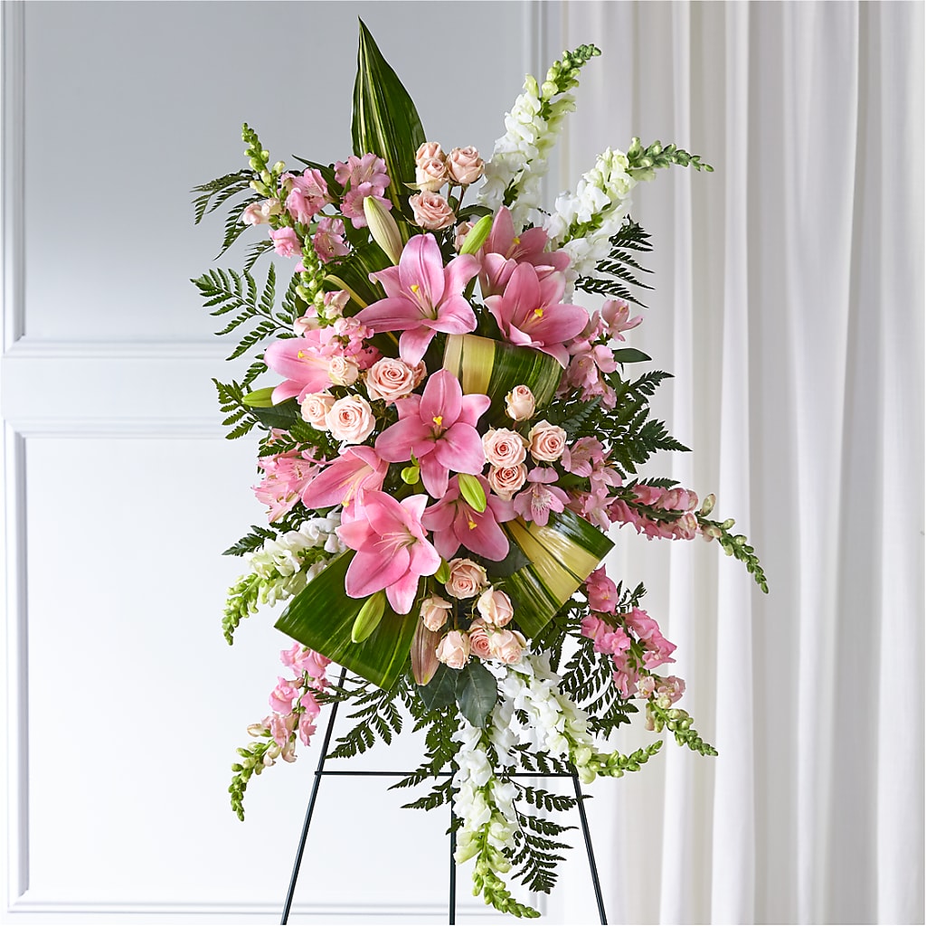 Elegant Embrace Standing Spray – Flowers Forever, Carlsbad CA
