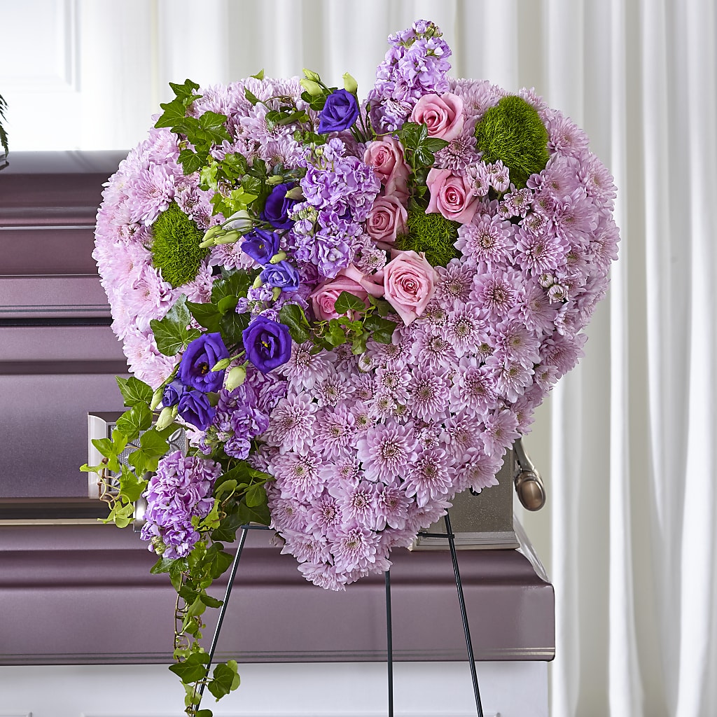 Treasured Love Standing Heart – Flowers Forever, Carlsbad CA