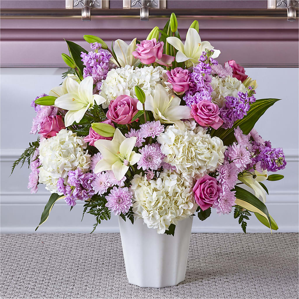 Heaven Sent Floor Basket – Flowers Forever, Carlsbad CA