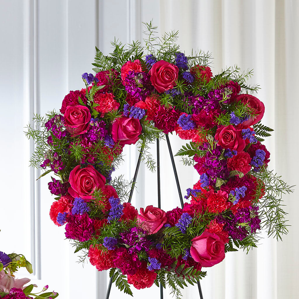 Calming Colors Wreath – Flowers Forever, Carlsbad CA