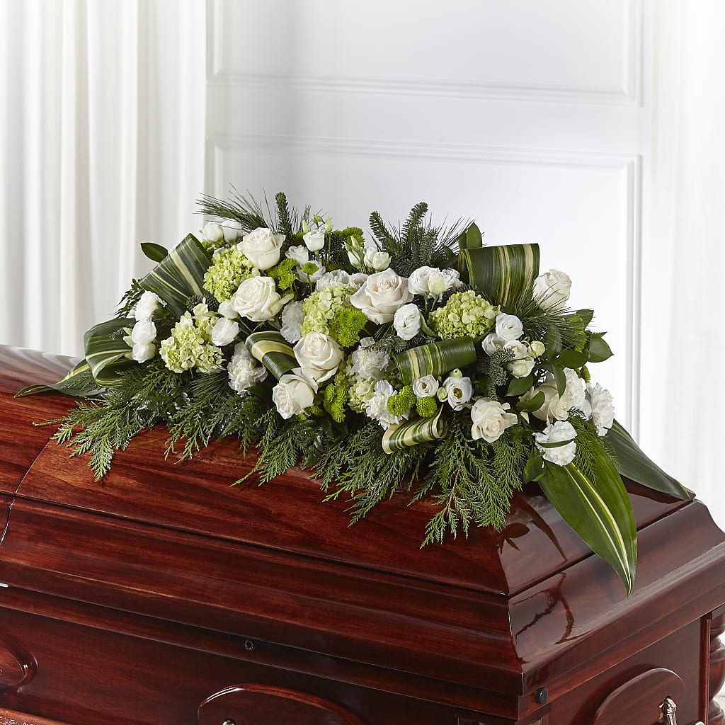 Hopeful Gesture Casket Spray – Flowers Forever, Carlsbad CA