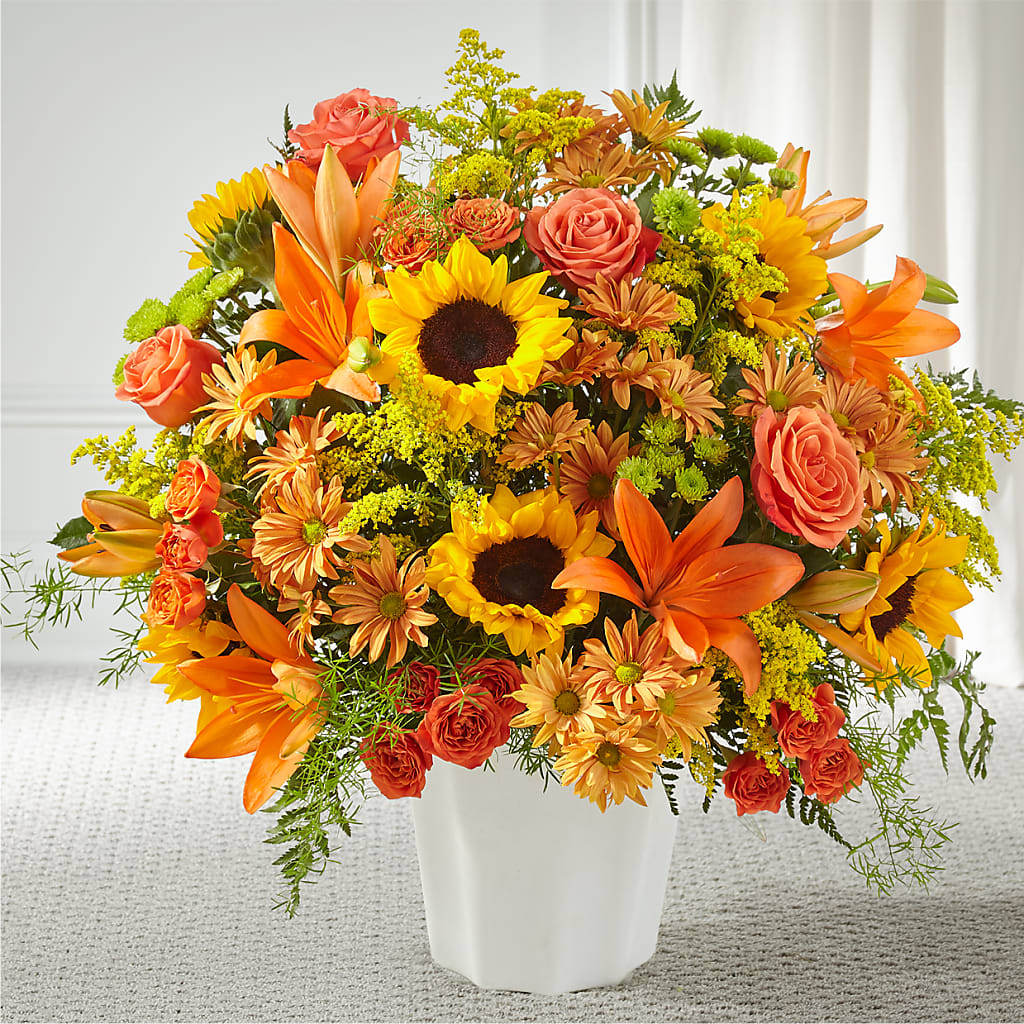 Harvest Thoughts Floor Basket – Flowers Forever, Carlsbad CA