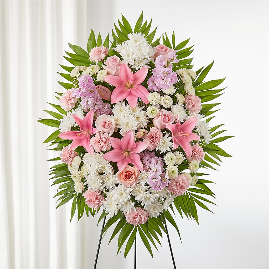 Offering Solace Standing Spray – Flowers Forever, Carlsbad CA