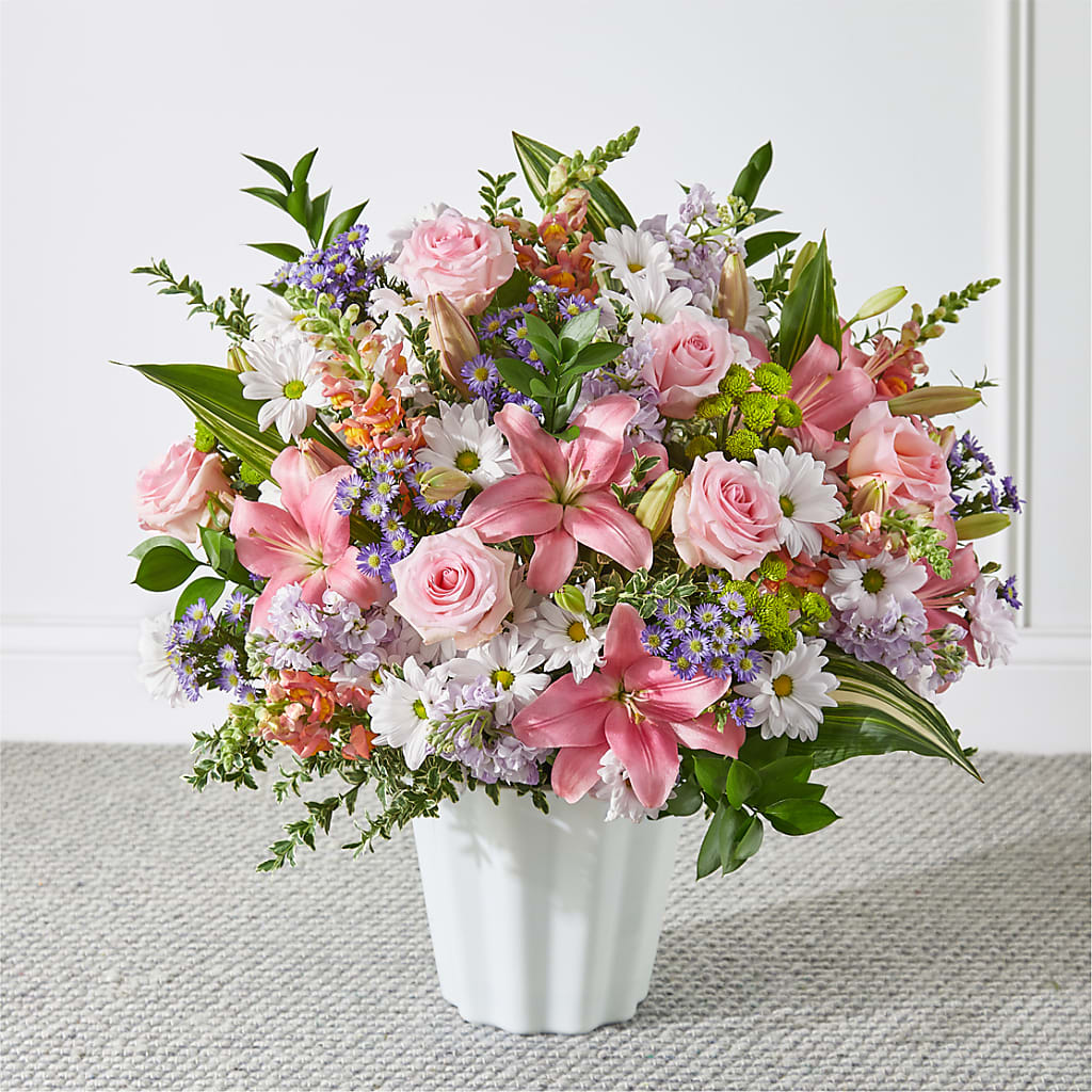 Abundant Compassion Floor Basket – Flowers Forever, Carlsbad CA