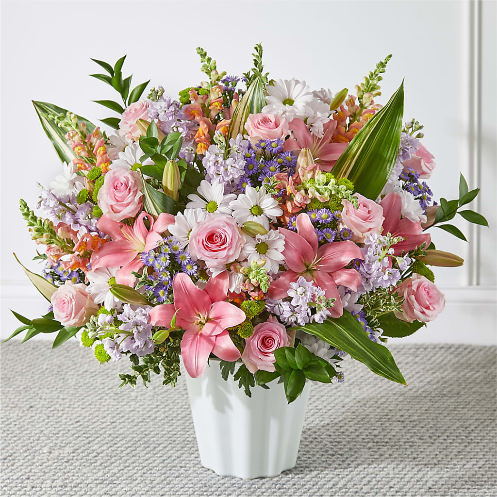 Abundant Compassion Floor Basket – Flowers Forever, Carlsbad CA