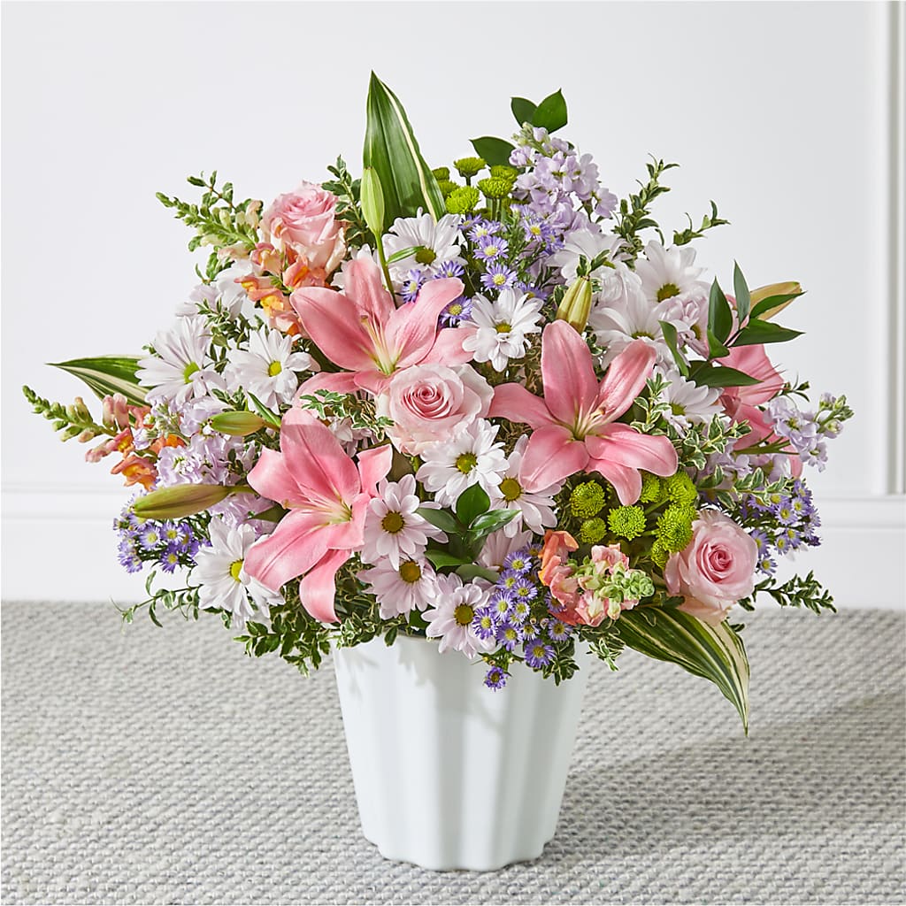Abundant Compassion Floor Basket – Flowers Forever, Carlsbad CA