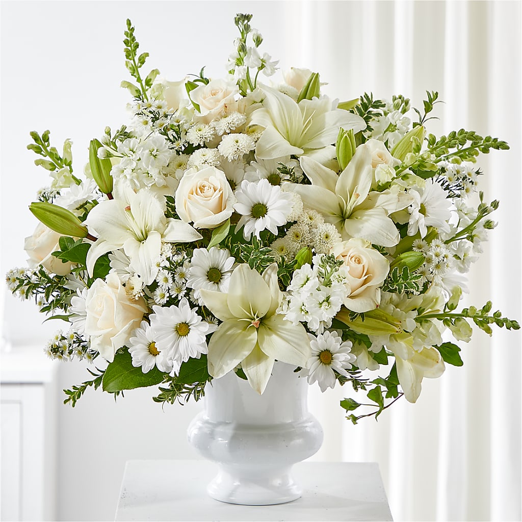 Uplifting Urn Arrangement – Flowers Forever, Carlsbad CA
