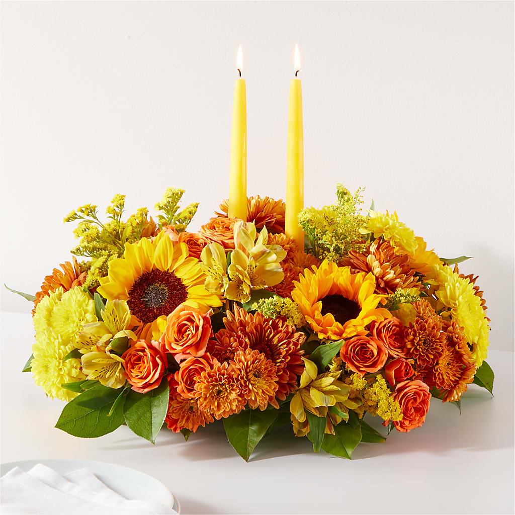 Autumn Harmony Centerpiece – Flowers Forever, Carlsbad CA
