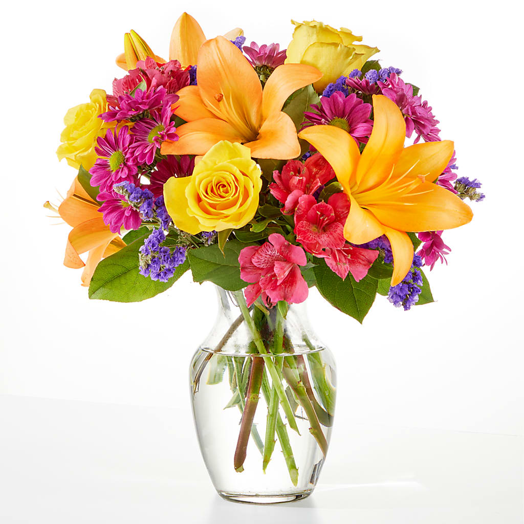 Colorful Visions Bouquet – Flowers Forever, Carlsbad CA