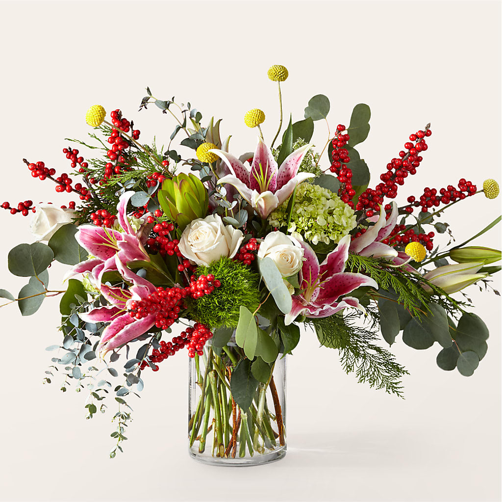 Berry & Bright Bouquet – Flowers Forever, Carlsbad CA