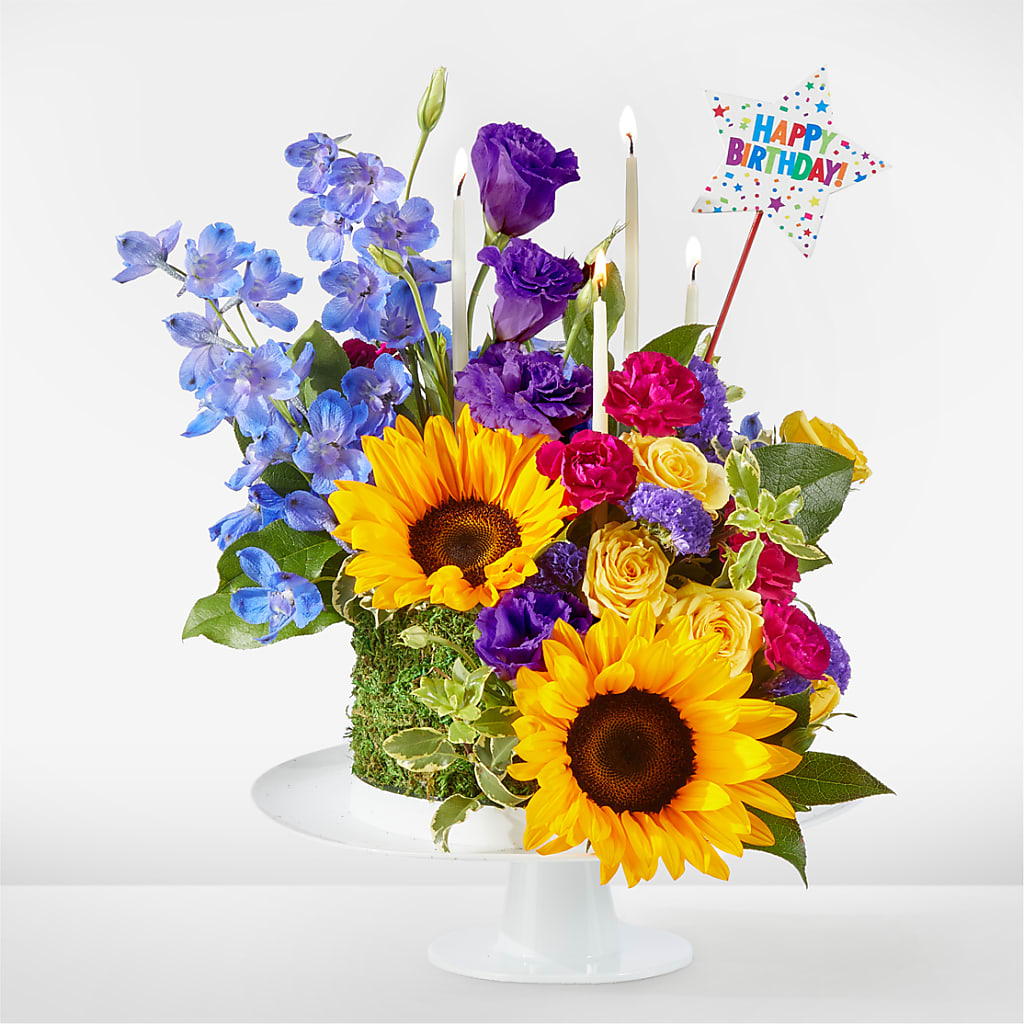 Star of the Day Floral Cake – Flowers Forever, Carlsbad CA