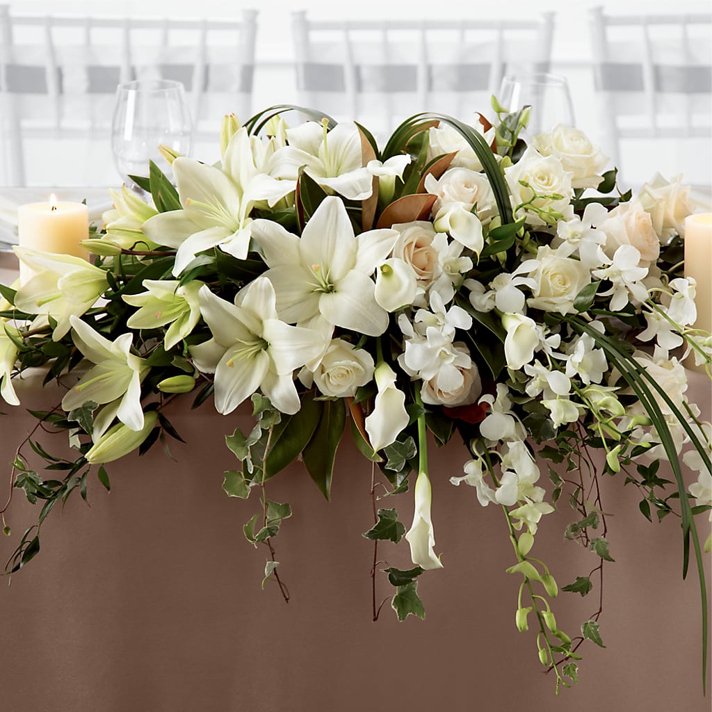 White Linen Arrangement – Flowers Forever, Carlsbad CA