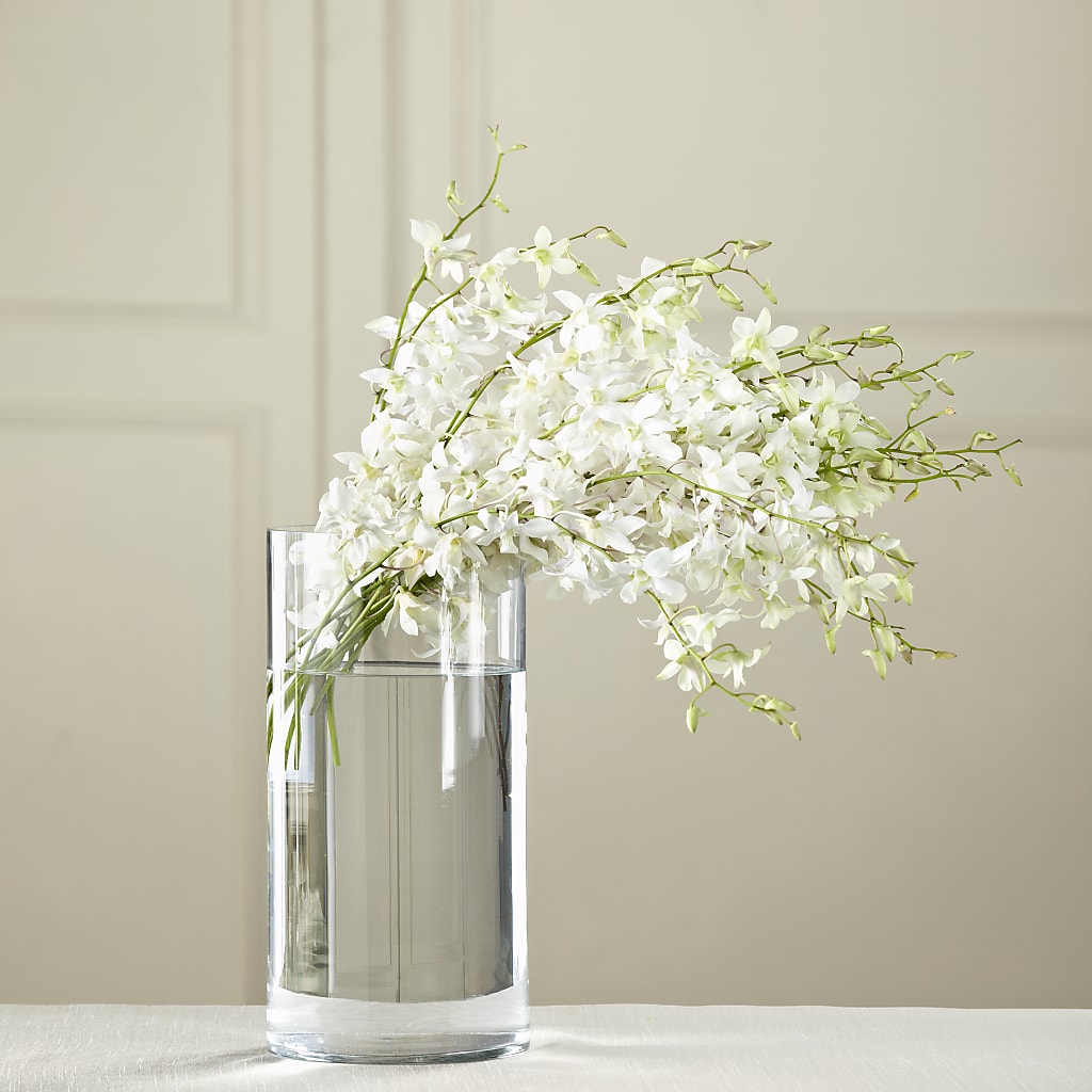 White Dendrobium Bouquet – Flowers Forever, Carlsbad CA