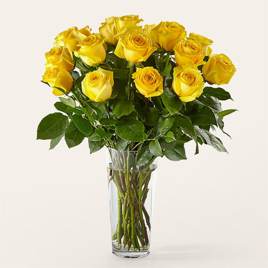 Long Stem Yellow Rose Bouquet –  Flowers Forever, Carlsbad CA