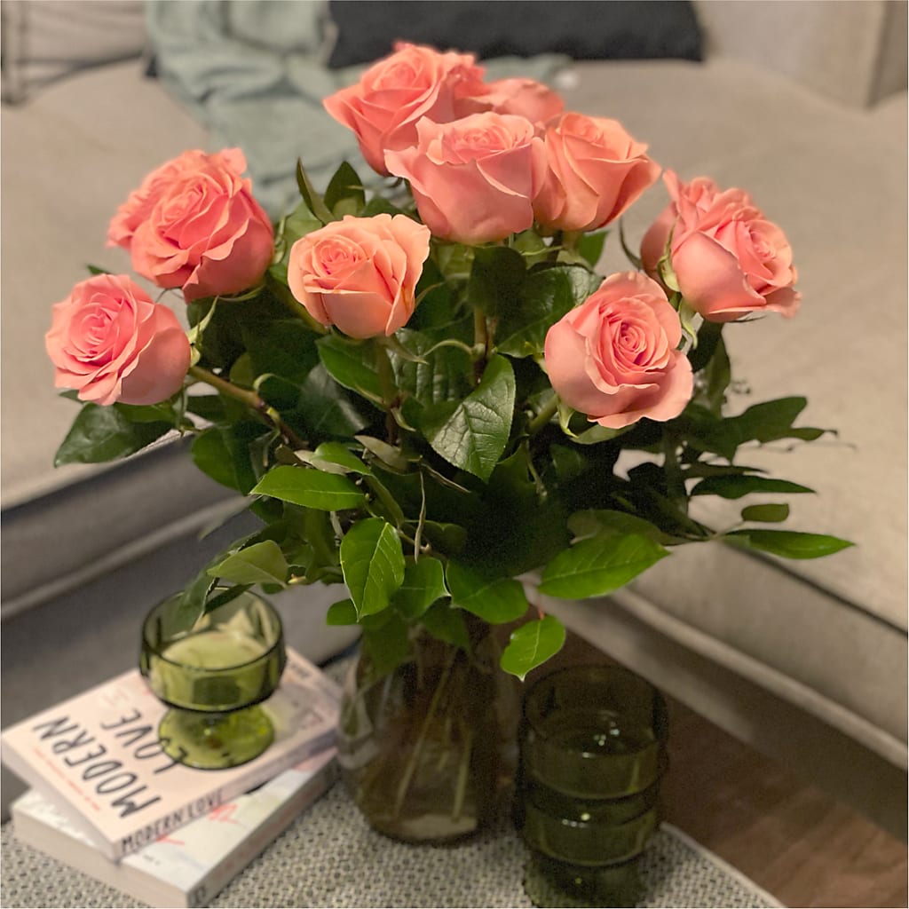 Long Stem Pink Rose Bouquet –  Flowers Forever, Carlsbad CA