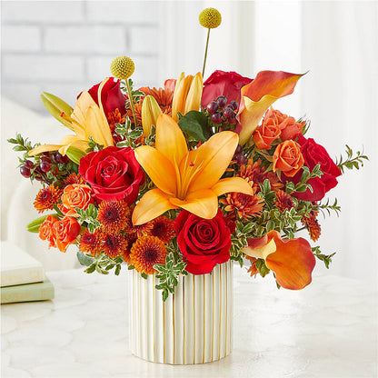 Scarlet Skies Bouquet –  Flowers Forever, Carlsbad CA
