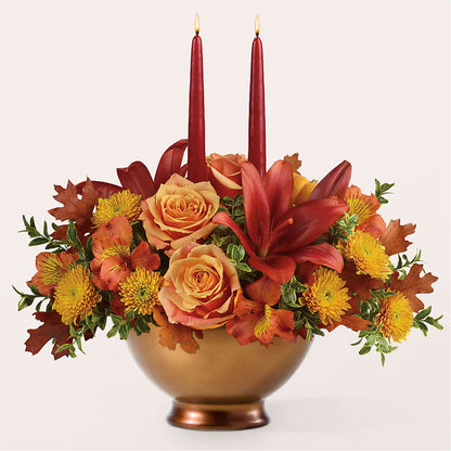 Harvest Table Centerpiece –  Flowers Forever, Carlsbad CA