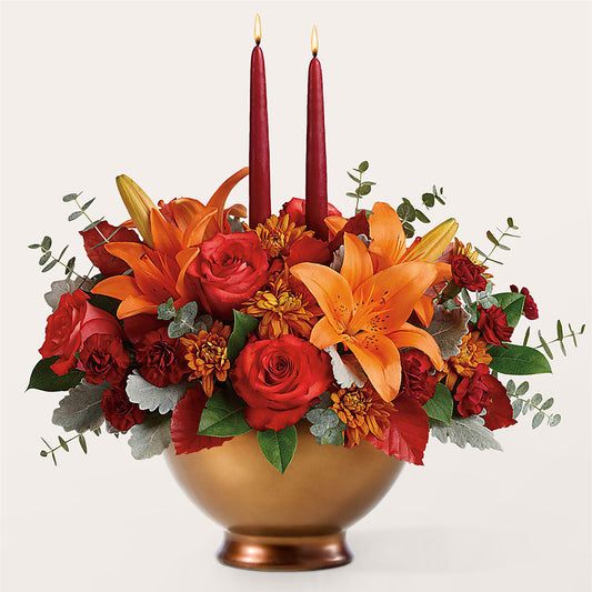 Fruits of Fall Centerpiece –  Flowers Forever, Carlsbad CA