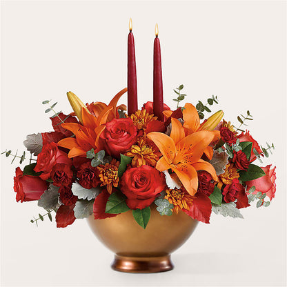 Fruits of Fall Centerpiece –  Flowers Forever, Carlsbad CA