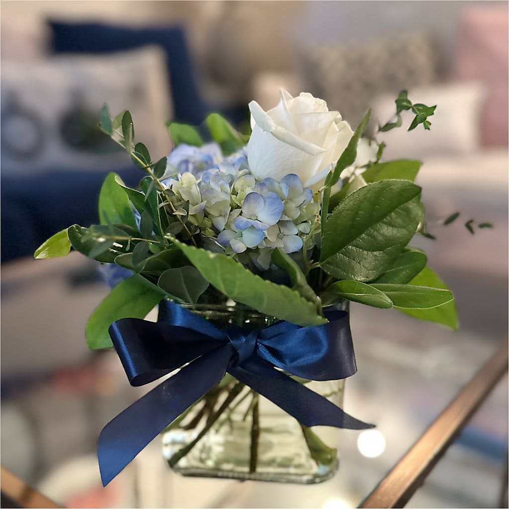 Sky Blue Delight Bouquet –  Flowers Forever, Carlsbad CA