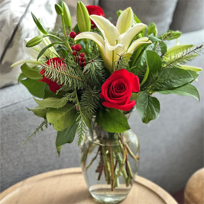 Sparkling Snowflakes Bouquet –  Flowers Forever, Carlsbad CA