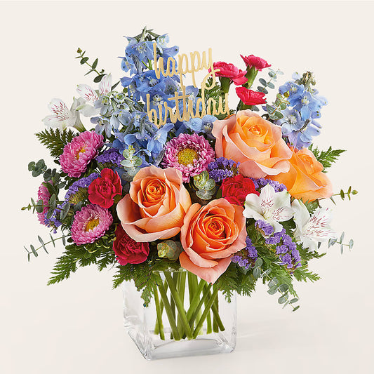 Birthday Bash Bouquet –  Flowers Forever, Carlsbad CA
