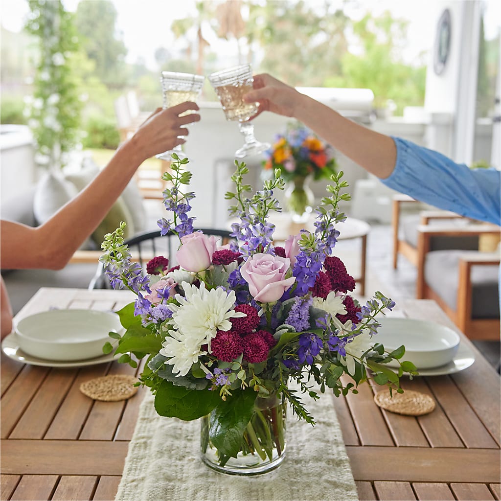 Violet Frost Bouquet –  Flowers Forever, Carlsbad CA