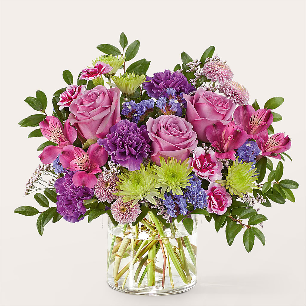 Glass Half Full Bouquet –  Flowers Forever, Carlsbad CA