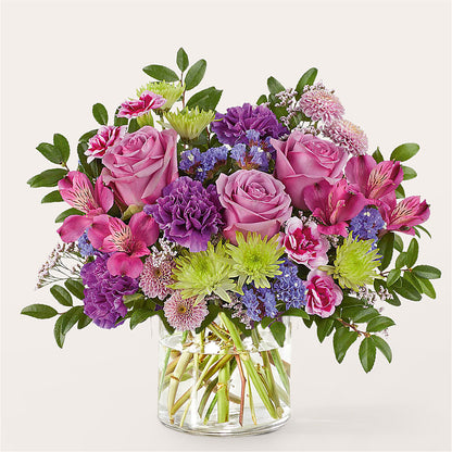Glass Half Full Bouquet –  Flowers Forever, Carlsbad CA