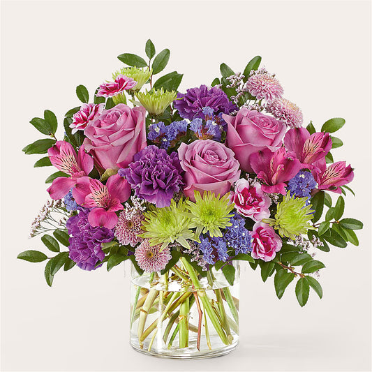 Glass Half Full Bouquet –  Flowers Forever, Carlsbad CA
